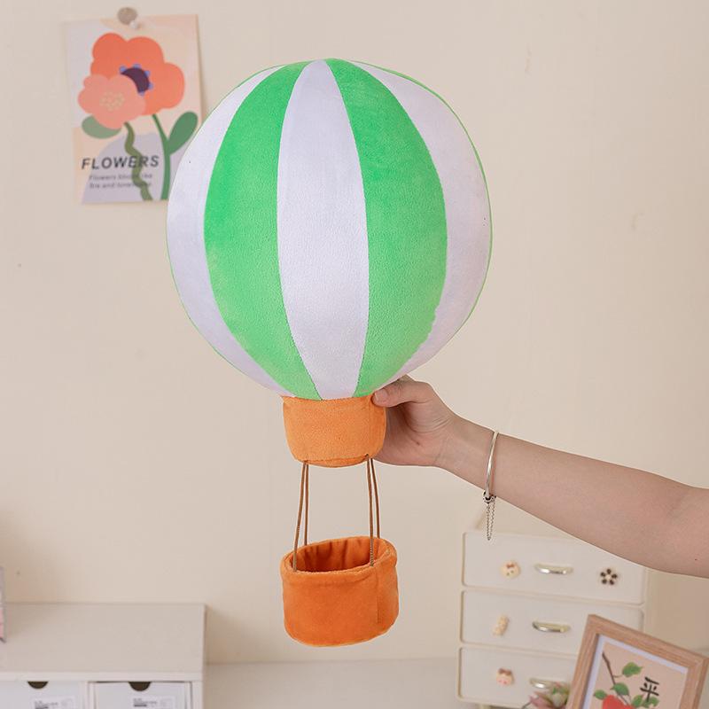 

Creative Hot Air Balloon Throw Pillow Plush Toy Doll Balloon Doll Home Pillow Girls Accompany Soothing Doll 20cm（0.14kg） зелений