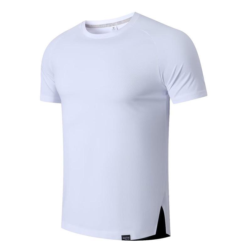 Men's Quick-Dry Short Sleeve Fitness T-Shirt - Casual Round Neck Activewear