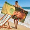 Pippi Longstocking Print Beach Towel, Large Soft Quick Dry Towel for Beach Camping Swimming