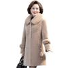 Mom's Mink Fleece Woolen Coat for Middle-Aged & Elderly Women - Autumn/Winter