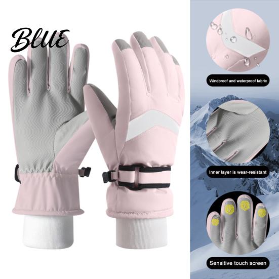Waterproof Snow Gloves Sports Screen Women Windproof for Men Winter Ski Touch Warm Outdoor Thermal