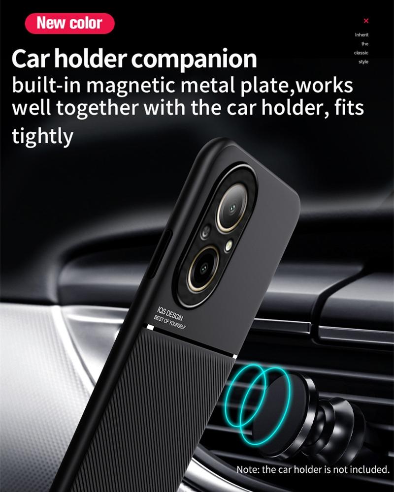 Pentru husă Realme C67 4G Suport magnetic auto Husă telefon din piele siliconică pentru OPPO RealmeC67 Realmi C67 C 67 67C 4G 2024 Capac spate