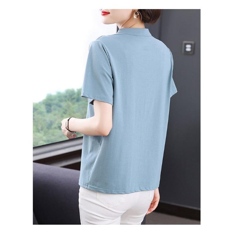 Pure Cotton Short-sleeved T-shirt Women's Loose Top Summer New Fashion Style Beautiful Bottoming Shirt