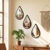 3Pcs Wall Mount Water Drop Wall Stickers Self-Adhesive Wall Decals  Office Decor