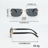 Vintage Rectangle Oval Sunglasses Women Men Metal Frame Clear Lens Glasses Eyewear