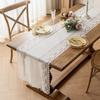 Soft Breathable Table Runner Lace Table Runner Hollow Out Placemat Set Wrinkle-free Decorative Tablecloth for Dining Buffet