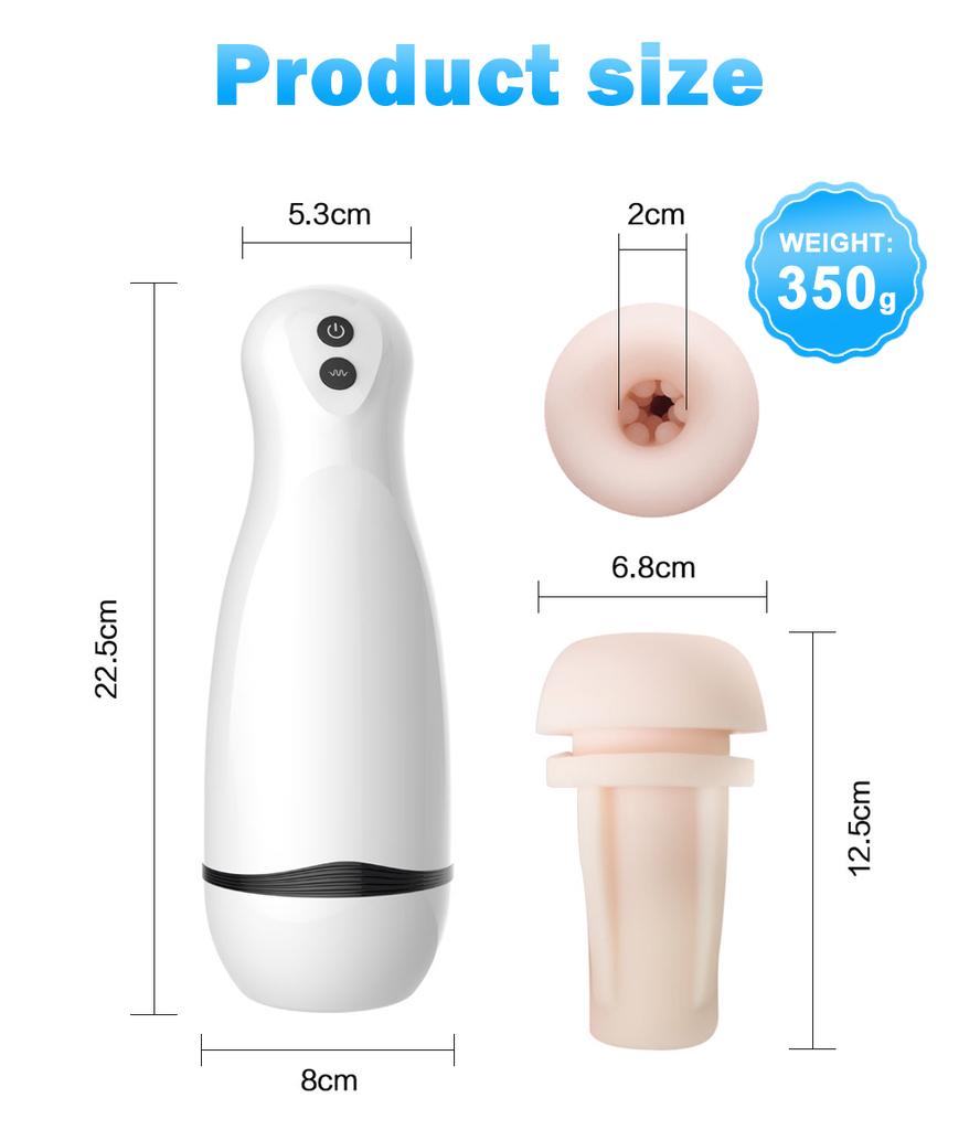 Powerful Male Automatic Masturbation Device Voice Interaction 3D Realistic Vagina Oral Sex Device 10 Frequency Vibration Penis Exerciser Sex Tool