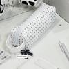 High Quality Polka Dot Storage Bag Large Capacity Zipper Design Pencil Case Pen Bag Gift