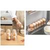 2PCS Stackable Automatic Slide Egg Storage Box Plastic Eggs Holder  Refrigerator Side Door