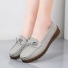 Mocasines Zapatillas Ligeras de Cuero Genuino para Mujer Zapatos Planos Suaves Antideslizantes Mocasines Estilo Nuevo Slip On Zapatos Casuales Bean
