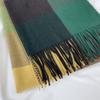 Women Scarf Autumn Winter Warm Cashmere Imitation Large Plaid Shawl