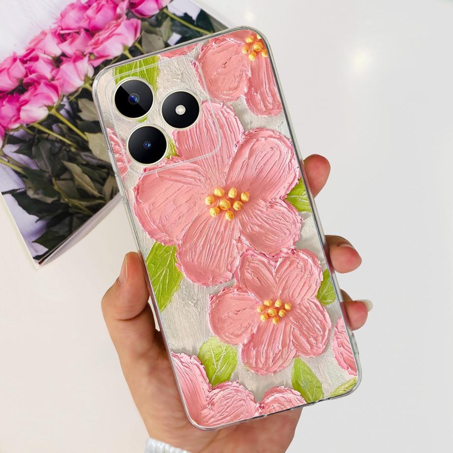 For Realme C51 RMX3830 / Realme C53 RMX3760 Global Phone Cover Cases Transparent Soft TPU Capas Etui For RealmeC51 C 51 Housing