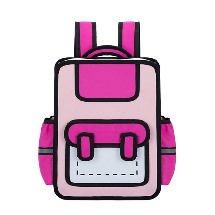 Creative Cartoon 3D Backpack for Children Anime Style Daypack Casual Book Bags for School and Short Travels