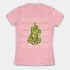 Dinosaurs Wrapped In Christmas Lights Funny Christmas Womens TShirt