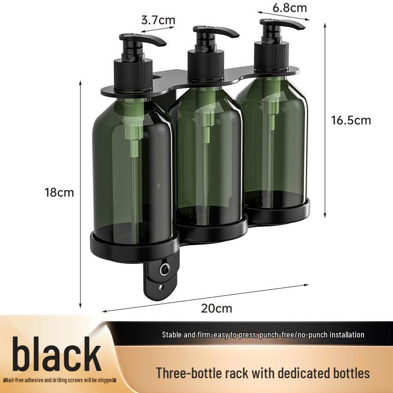 Punch-Free 304 Stainless Steel Wall-Mounted Soap & Sanitizer Dispenser