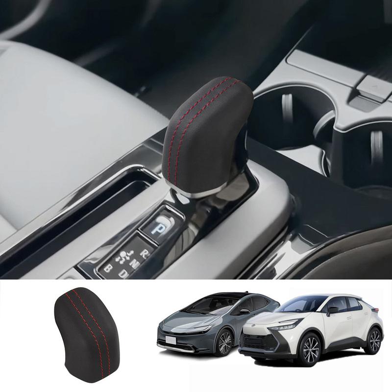 For Toyota CHR C-HR 2024 2025 prius  2024 Leather wear Car Gear Knob Cover Gear lever Head Trim Interior Accessories