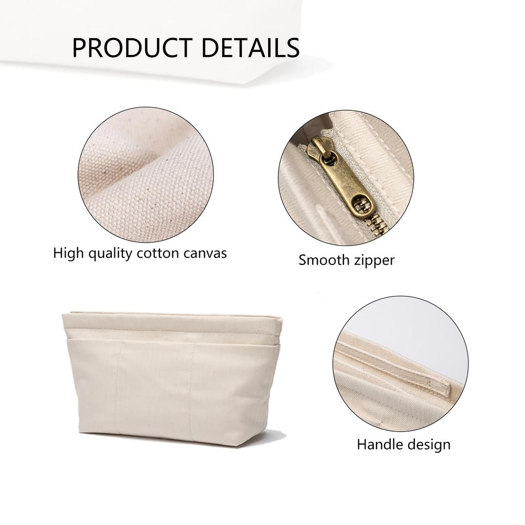 YONBEN Tote Bag Purse Organizer Insert, Handbag Organizer, Handbag Shaper, Handbag Liner Insert, Bag-in-Bag Divider Organizer Insert (Large)