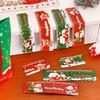 4pcs/set Christmas Magnetic Bookmark Ruler Cute Santa Claus Stationery Gift for Students Christmas Gifts School Office Stationer