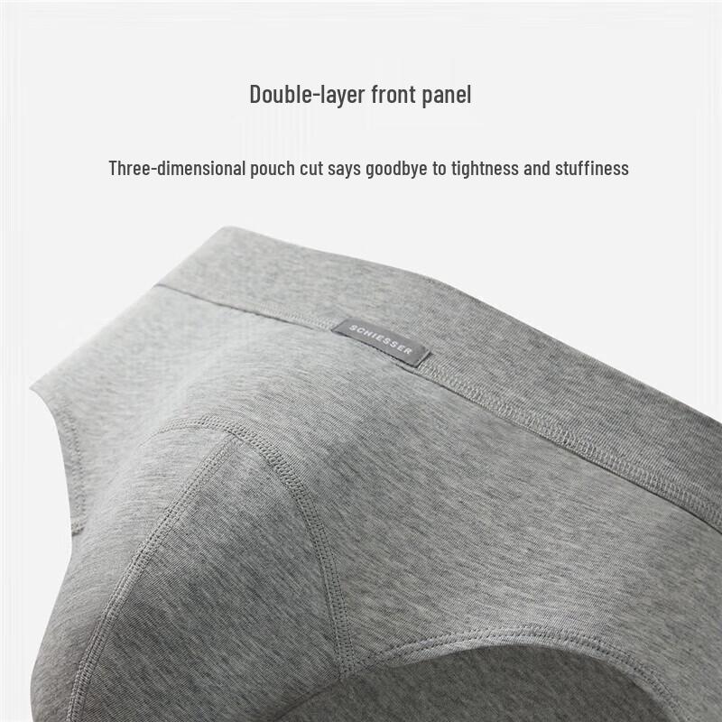 Shuya Men's Comfort Cotton Mid-Rise Briefs 2-Pack