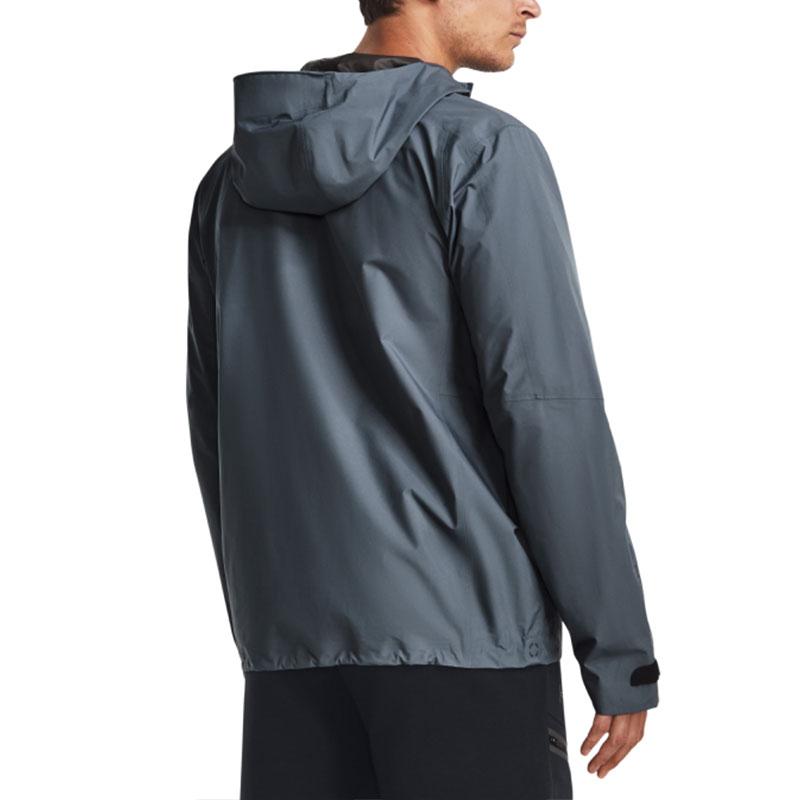 Under Armour Solid Color Training Hoodie Jacket Men Outerwear Grey 1369994-002
