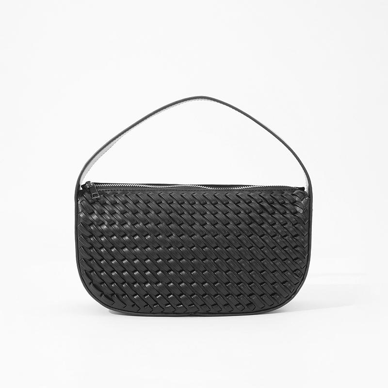 

Russian Hot-selling Woven Bags Branded Women s Underarm Bag Fashion Popular Crescent Bag Simple High-quality Handbags чорний