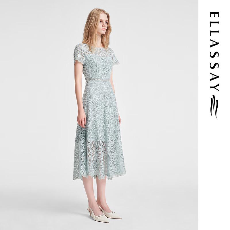 ELLASSAY EWE351Y05400 Floral Lace Midi Dress