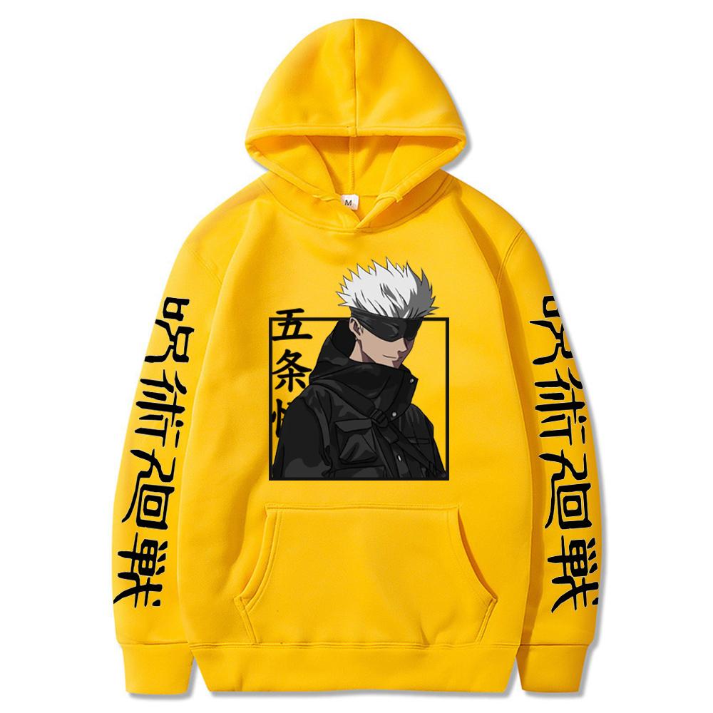 

Jujutsu Kaisen Cool Graphic Printed Hoodies Vintage Oversized Hooded Sweatshirt Long Sleeves Cotton Hoodie Men Women Clothes 3XL