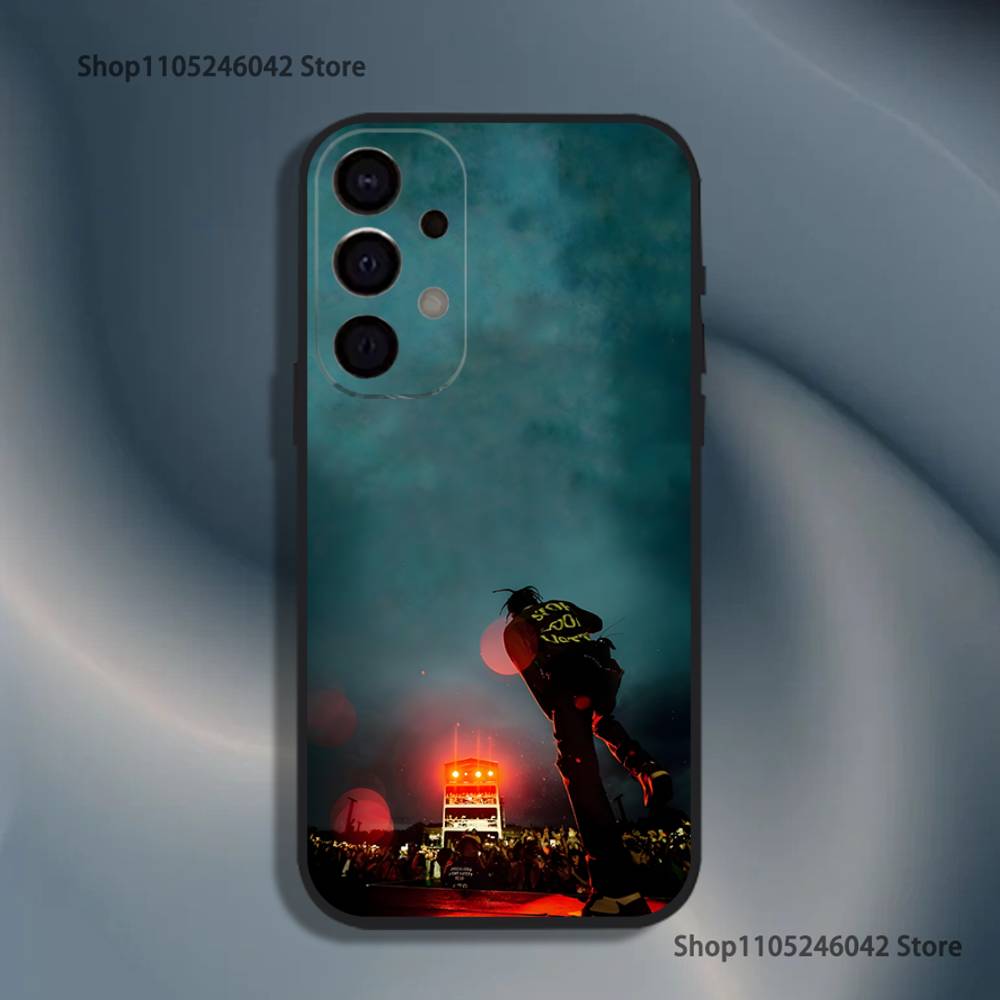 

C-Cactus J-Jack Travis Scott Shockproof Phone Case For Samsung S26,S25,S24,S21,S22,S23,S30,Ultra,S20,Plus,Fe,Lite,5G Black Cover Samsung S21 s305G