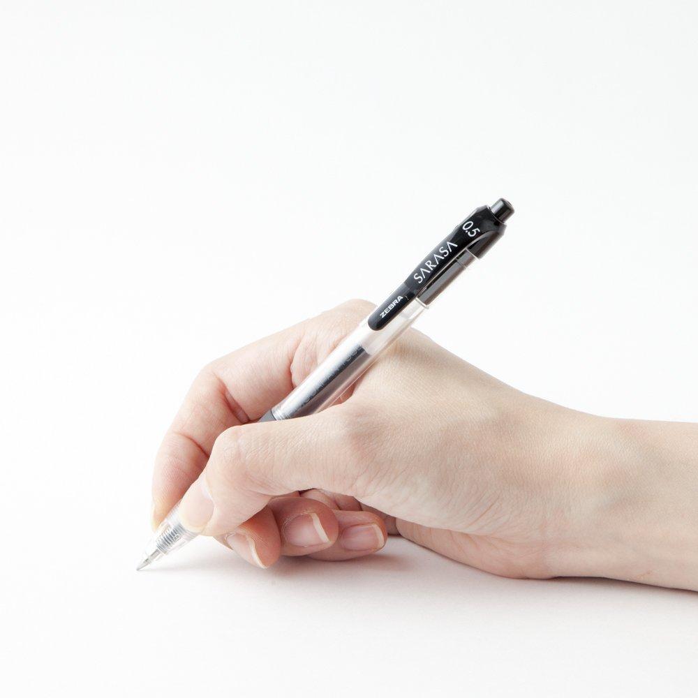 Zebra Sarasa Gel Ballpoint 10 Pen, 0.5mm, Black, Pens, B-JJ3-BK