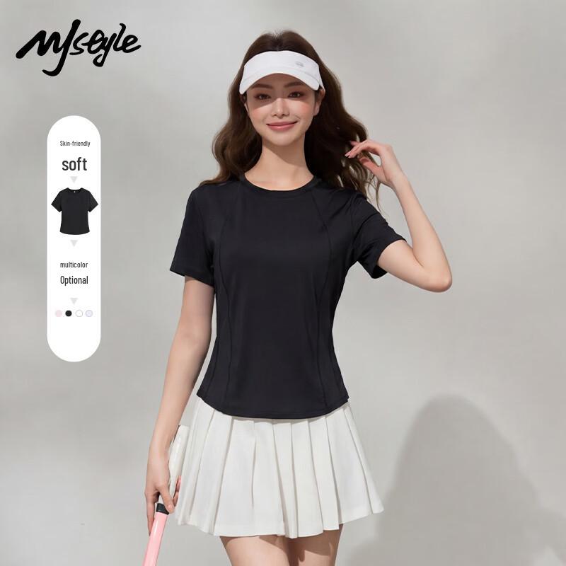 MJ STYLE Women s Cooling Slim Fit Short Sleeve T-Shirt with UPF50+ Sun Protection M