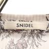 SNIDEL Floral Stripes No Sleeve Shirt F White Women Used