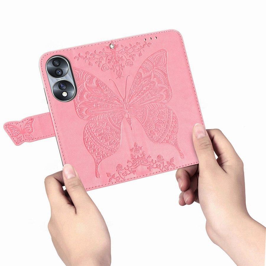 Butterfly Leather Flip Wallet Case For Honor X6D X5D X8D X5C X8 5G 70 X7B X8B X9B X7A X8A X6 X9C X7C 90 200 400 Lite Magic 8 Huawei Nova 14i Y91 Cover