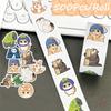 500Pcs/Roll Ink Art Funny Cat Kids Rewards Stickers - DIY Scrapbooks Album Decor Sealing Label Decals