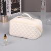 Makeup Quilting Bag Craft Large Capacity Advanced Storage Bag With Clip Cotton