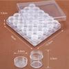 Kalolary 15ml Plastic Bead Storage Case, Bead Storage Box, Accessory Case, Cosmetic Refill Container, Cream Case