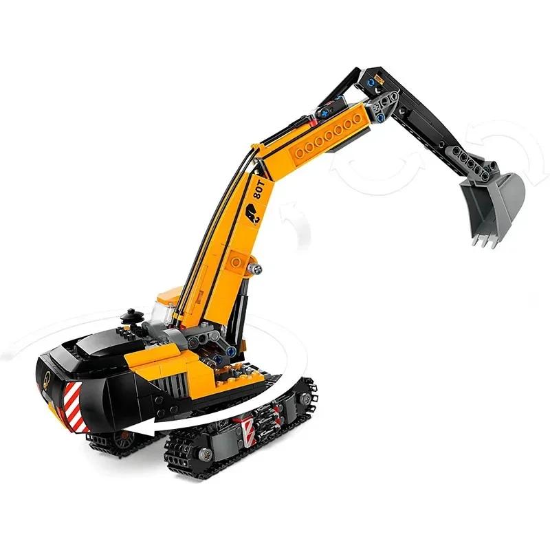 Stadt Mobilbaukran Bagger Bausteine Moc 60409 60324 60420 Bausteine Spielzeug Geschenk Für Kinder Kinder