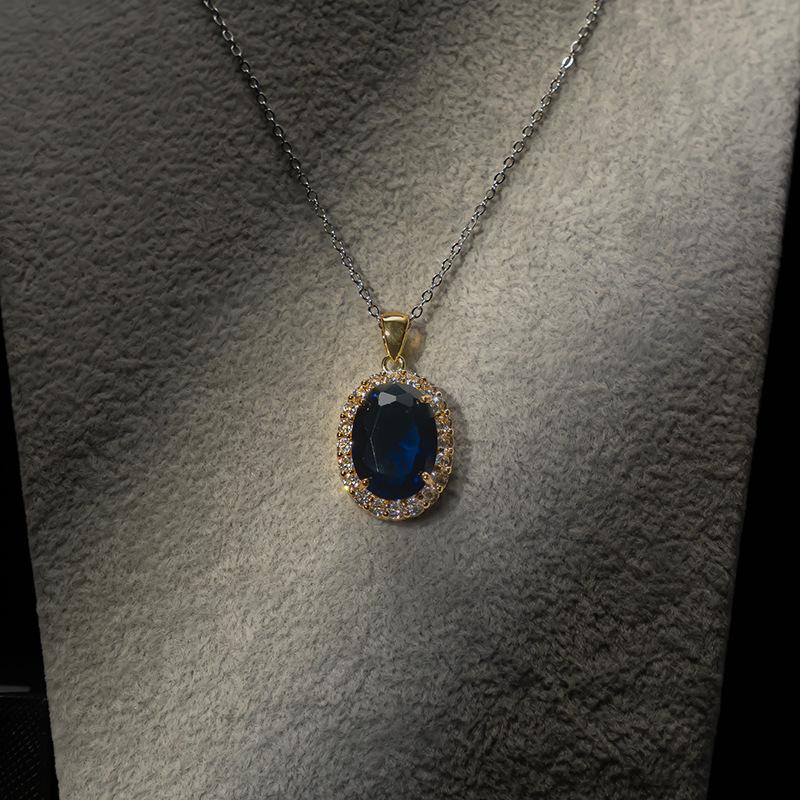 Schmuckset Halskette Ohrring Ring dreiteiliges Set hochwertiger Damenschmuck Mode Pulloverkette