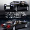 1/24 Rolls Royce Phantom Diecast Spielzeugautos Modell Simulierte Rückzieh Limousine Zinklegierung Metall Spielzeugauto für Kinder Geschenke Sammlung