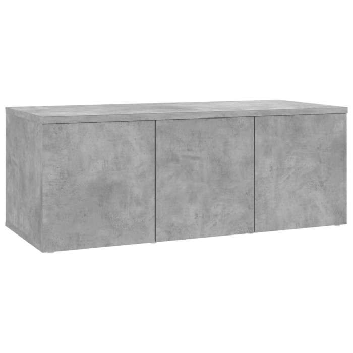 VidaXL Meuble TV Gris béton 80x34x30 cm Aggloméré