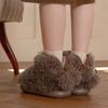 New Fashionable Thick-soled Heightening Bow Hairball Cotton Shoes Velvet Warm and Non-slip Snow Shoes In Autumn and Winter