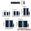 2pcs,Curtains Christmas Tree Ornaments Gifts_f Popular Contemporary Curtains Durable 100% Polyester Fabric Curtains Versatile
