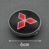 4PCS 56mm 60mm Car Wheel Center Hubcaps Emblem Sticker Auto Logo Decals For Mitsubishi RalliArt ASX Pajero Montero Lancer