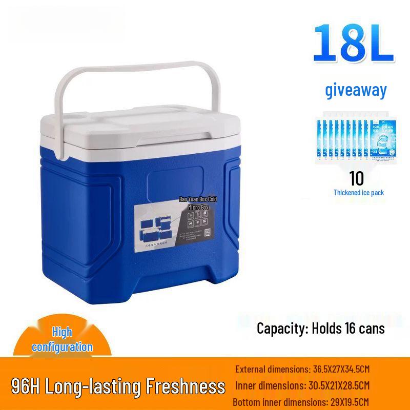 Versatile Portable Insulated Cooler Box 18L
