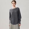 Women's Irregular One-Shoulder Cashmere Blend Batwing Sleeve Knit Cardigan