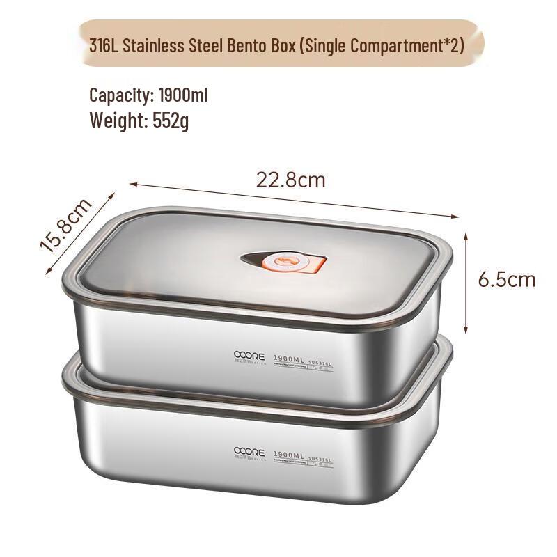 Van Gogh 3800ml Double-Layer Ceramic Bento Box