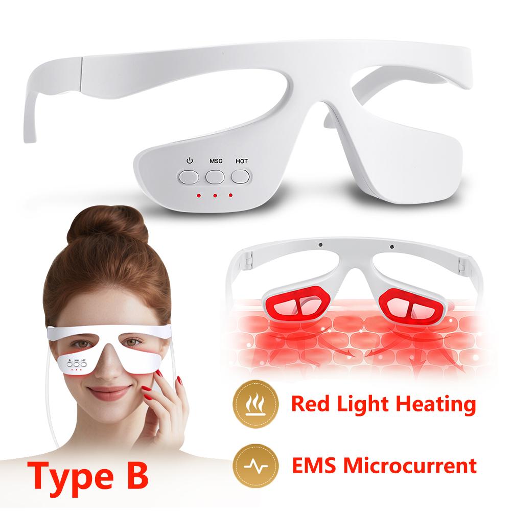 

Визуальный 3D массажер для глаз Красный свет Снятие сухости глаз Усталость Вибрационный массаж Упругость кожи вокруг глаз Бьюти-девайс Удаление темных кругов