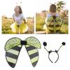 Bees Wing with Headband Set Insect Wing Bees Costume Kids Bees Headband Butterfly Wing Halloween Wing for Kids Girls