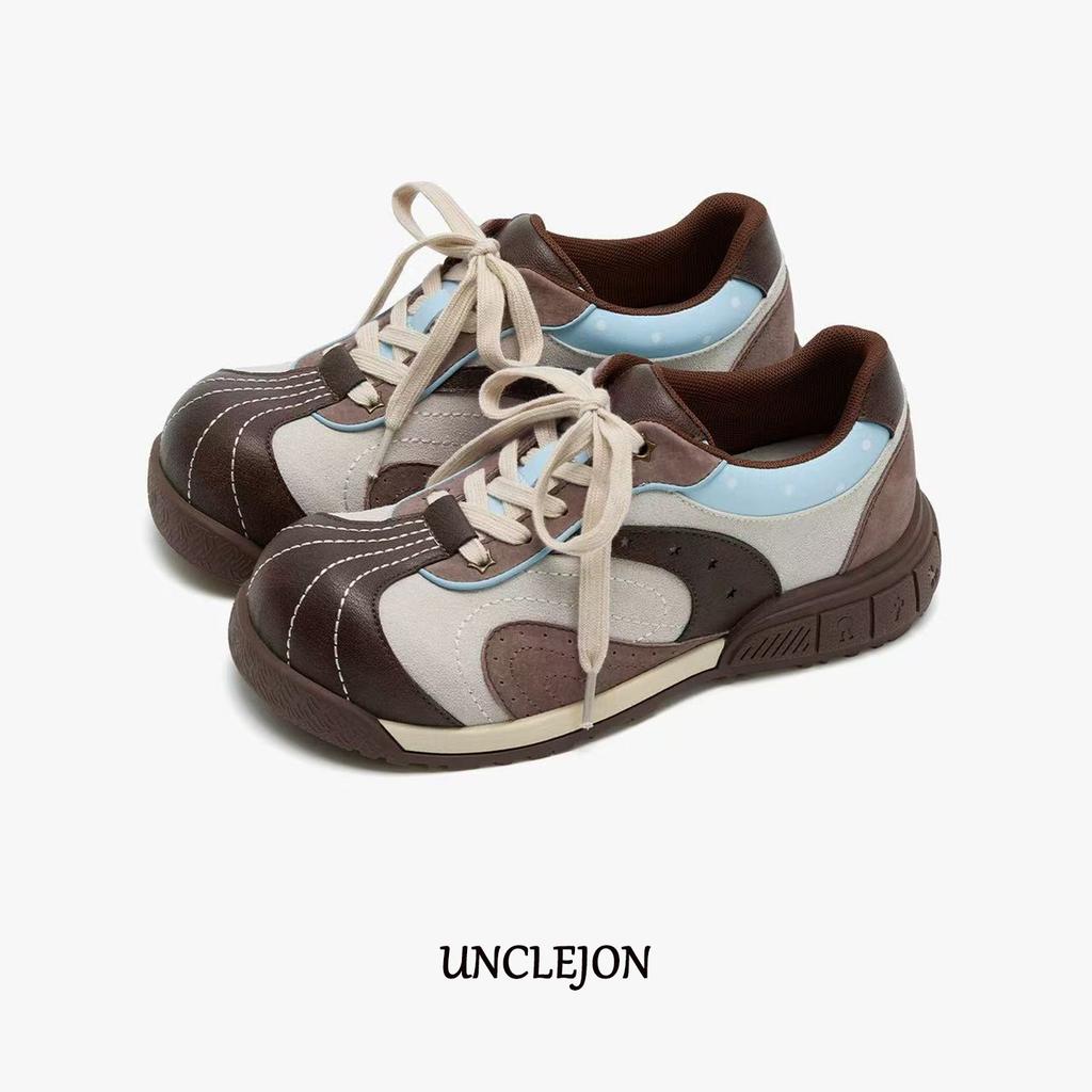 [Fanfuna] Retro Daddy Shoes Women's 2025 Autumn New Big Head Niche Design Comfortable Casual Sneakers