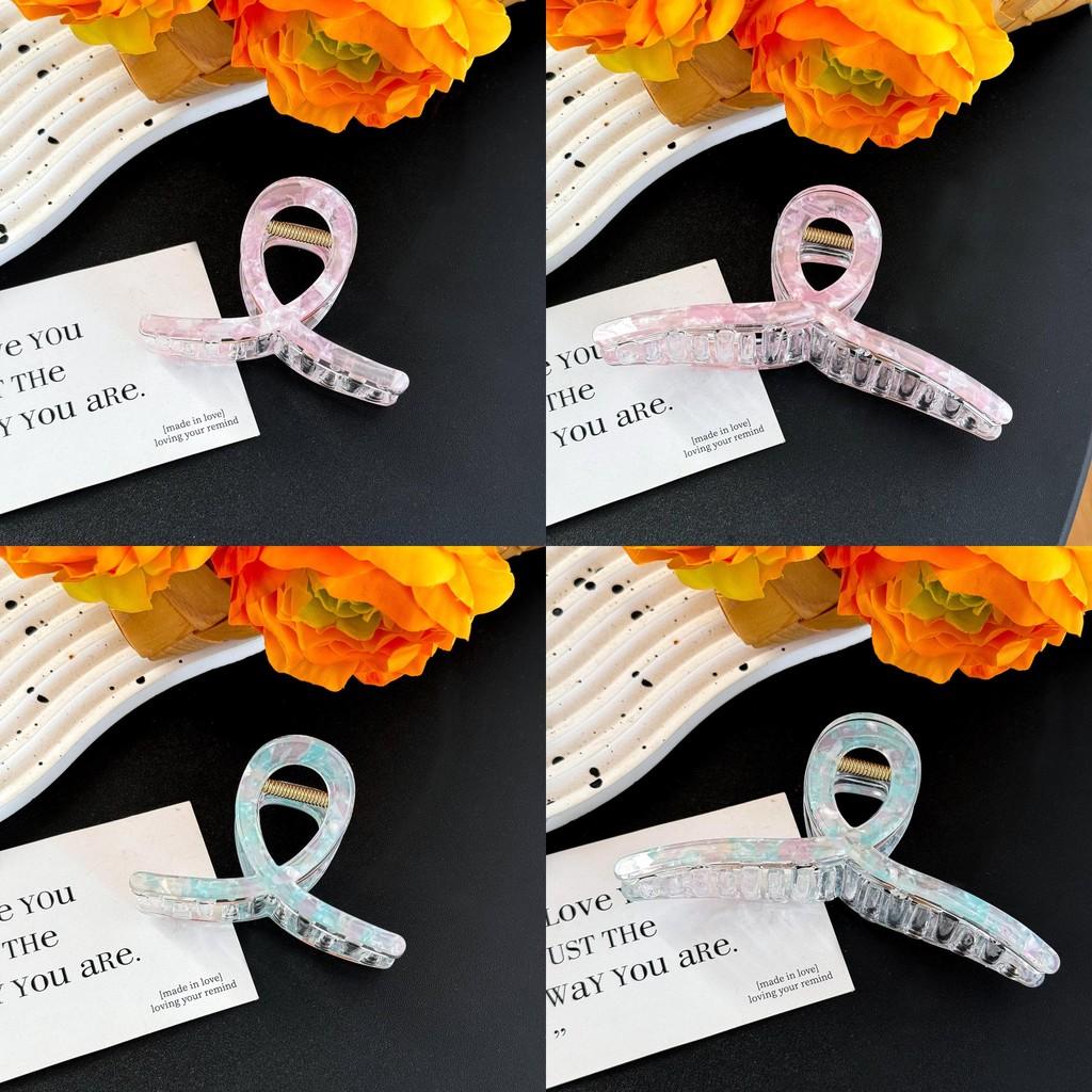 Chic Large Mermaid Hair Claw Clip For Sophisticated Updos And Ponytails In Various Colors