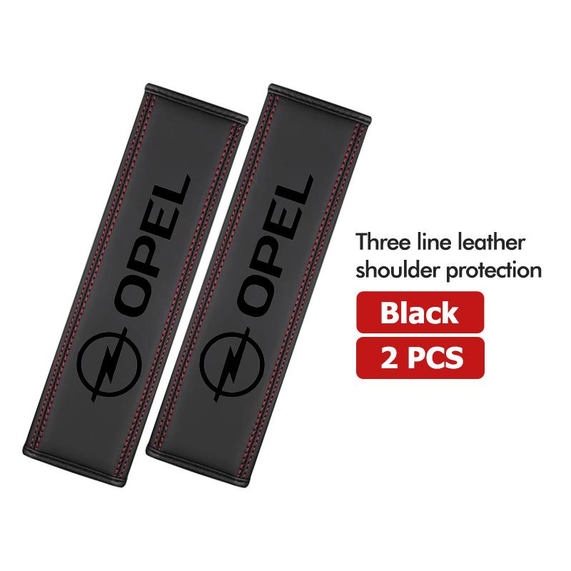 Car Seat Belt Shoulder Cover Decompression Comfort Safety Belt Protective Cover For Opel Astra G H J K F Corsa D Zafira B wal255